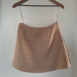 Meshki Camilla Boucle Mini Skirt - Light Taupe